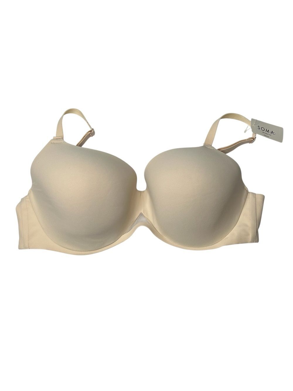 New Soma Light Nude Perfect Coverage Bra 38D- Smooth Everyday Support